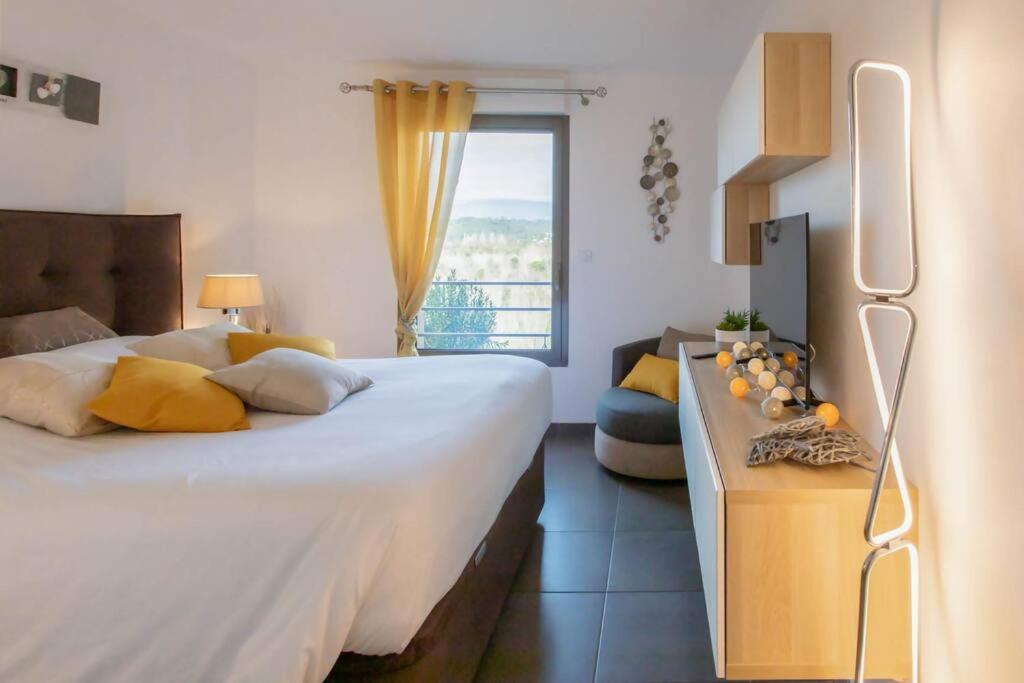 Apartament A7- 2 Bdr Sea & Mountain View - Ac, Parking, Pool & Terrace Antibes Zewnętrze zdjęcie