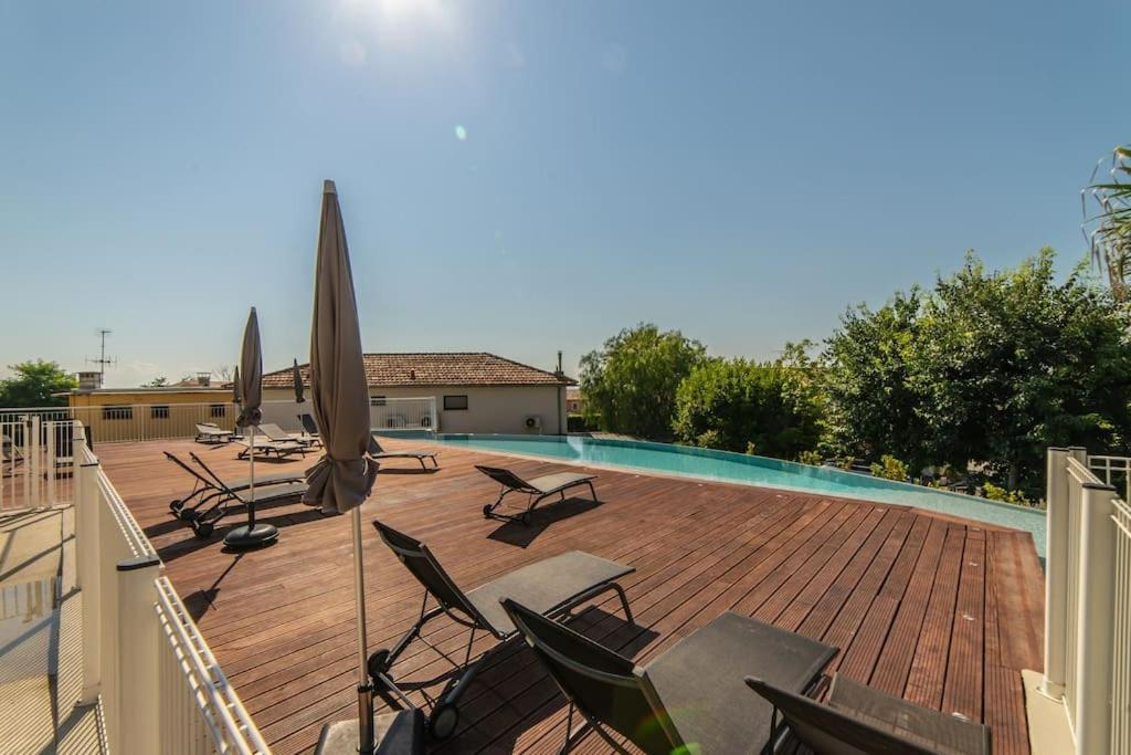 Apartament A7- 2 Bdr Sea & Mountain View - Ac, Parking, Pool & Terrace Antibes Zewnętrze zdjęcie